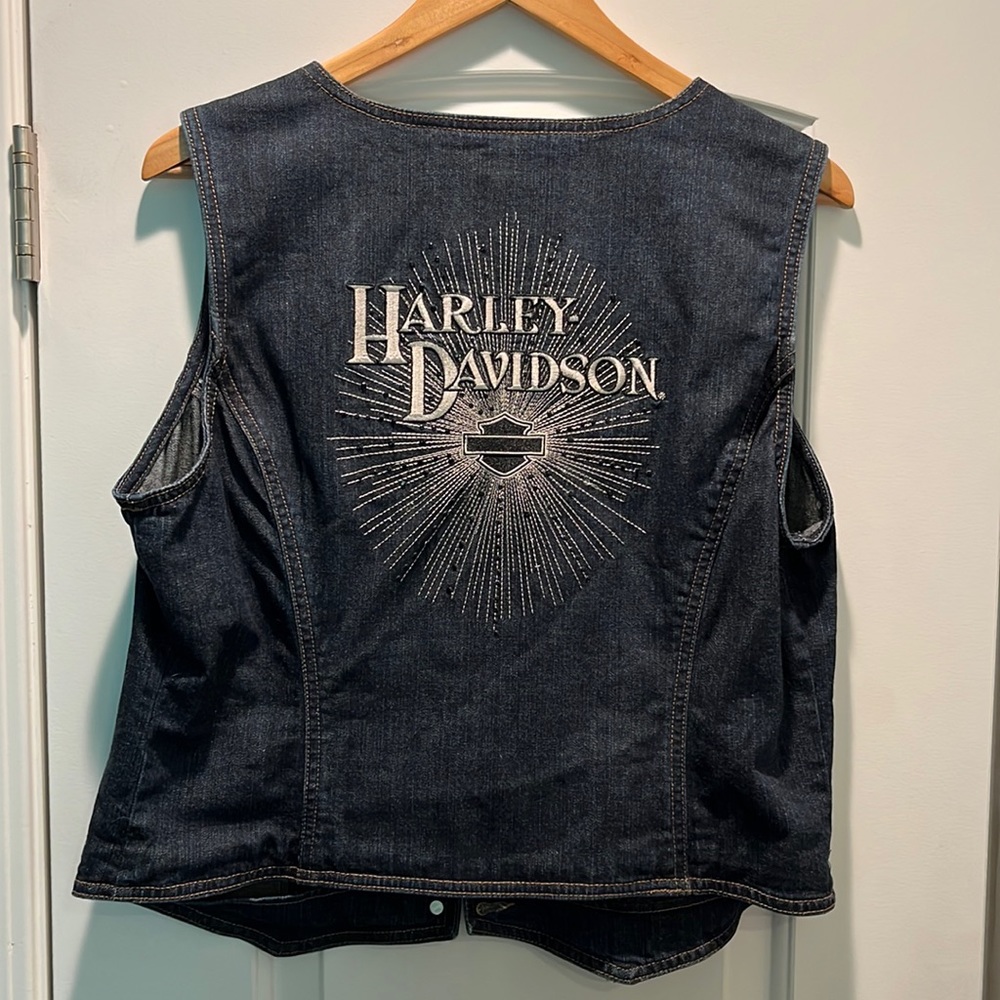 Women’s Harley Davidson denim vest